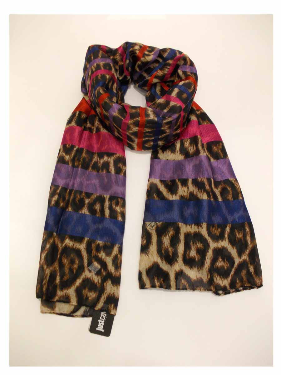 Foulard-maculato-marrone-just-cavalli-AA76 Foulard-maculato-marrone-just-cavalli-AA76