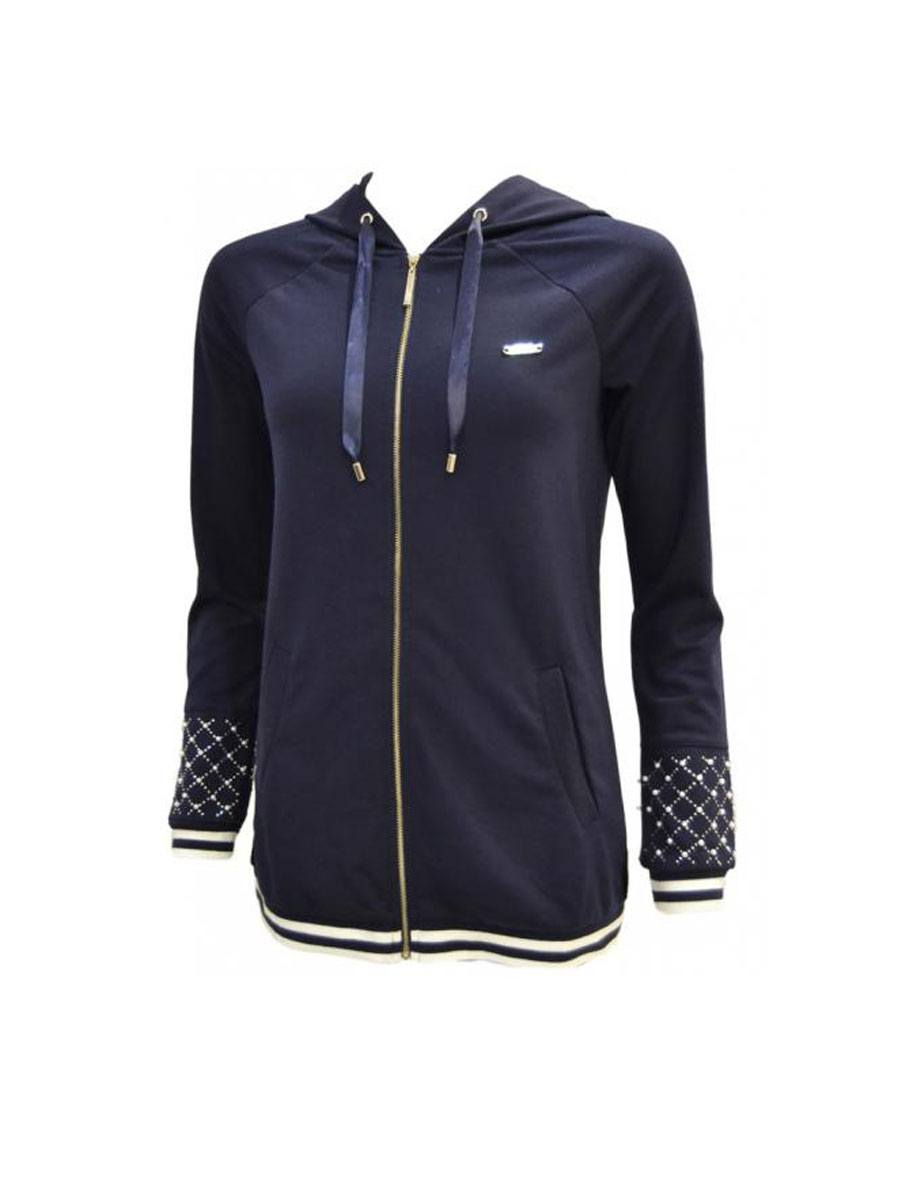 Felpa Donna con Cappuccio e Zip T16007J7627 - Liu Jo Sport Felpa Donna con Cappuccio e Zip T16007J7627 - Liu Jo Sport