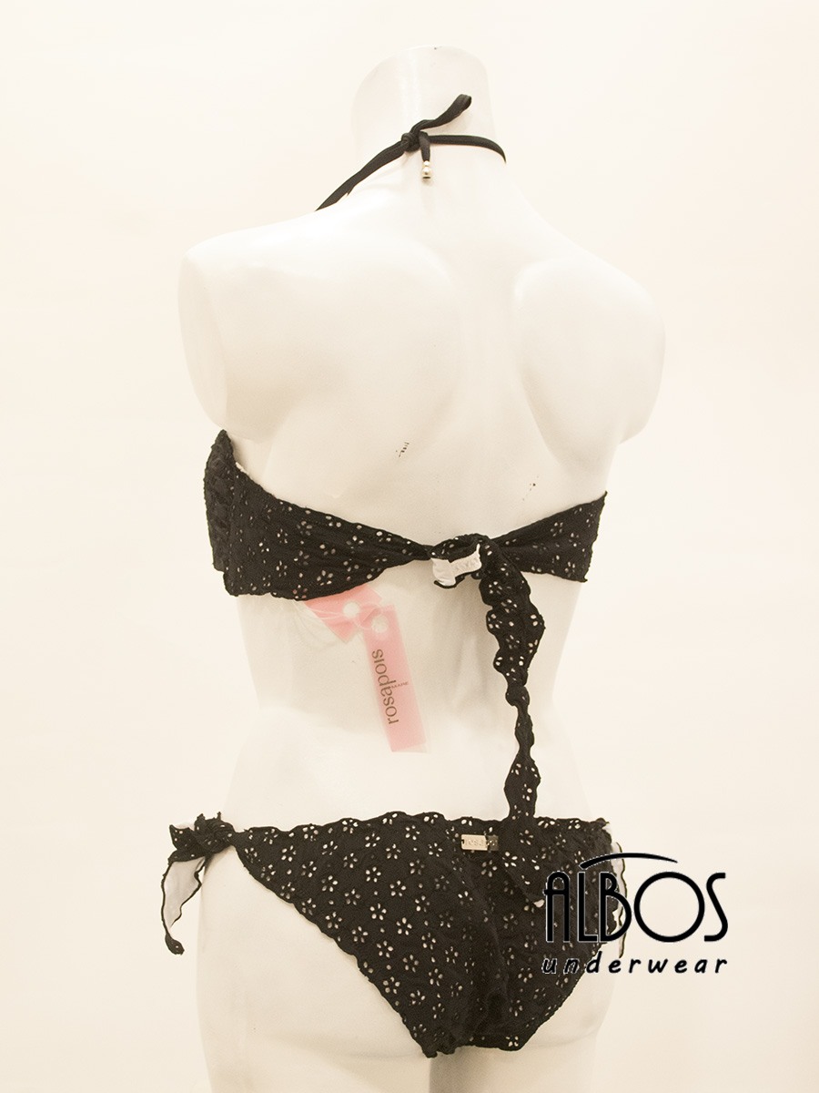 Bikini a Fascia Nero BKM302 - Rosa Pois (2) Bikini a Fascia Nero BKM302 - Rosa Pois (2)