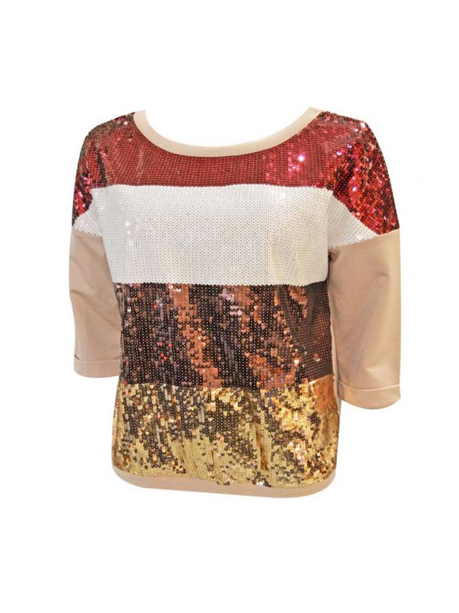 Felpa-Donna-con-Paillettes-T16049J7665---Liu-Jo-Sport Felpa-Donna-con-Paillettes-T16049J7665---Liu-Jo-Sport