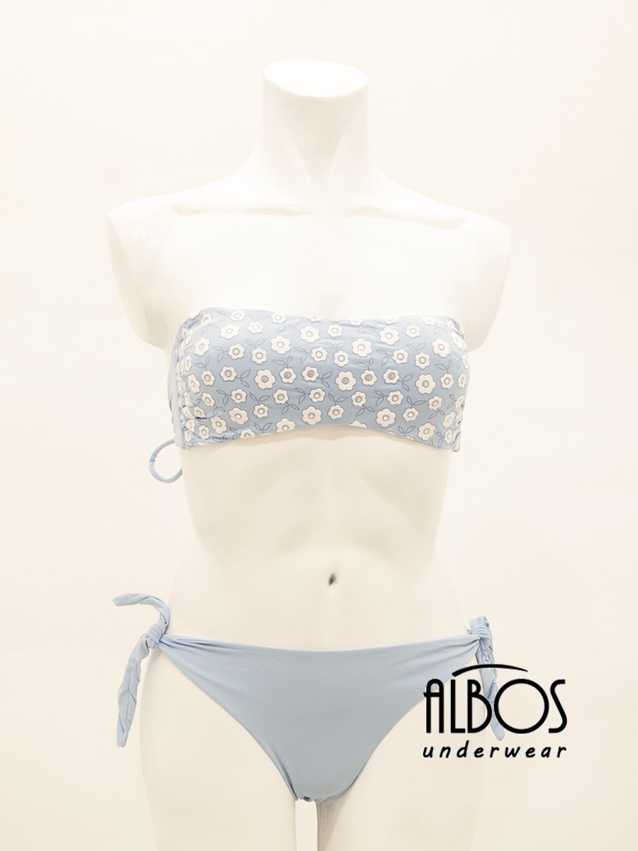 Bikini Fascia Fiorellini Celeste 131 - Sunny Beach Bikini Fascia Fiorellini Celeste 131 - Sunny Beach