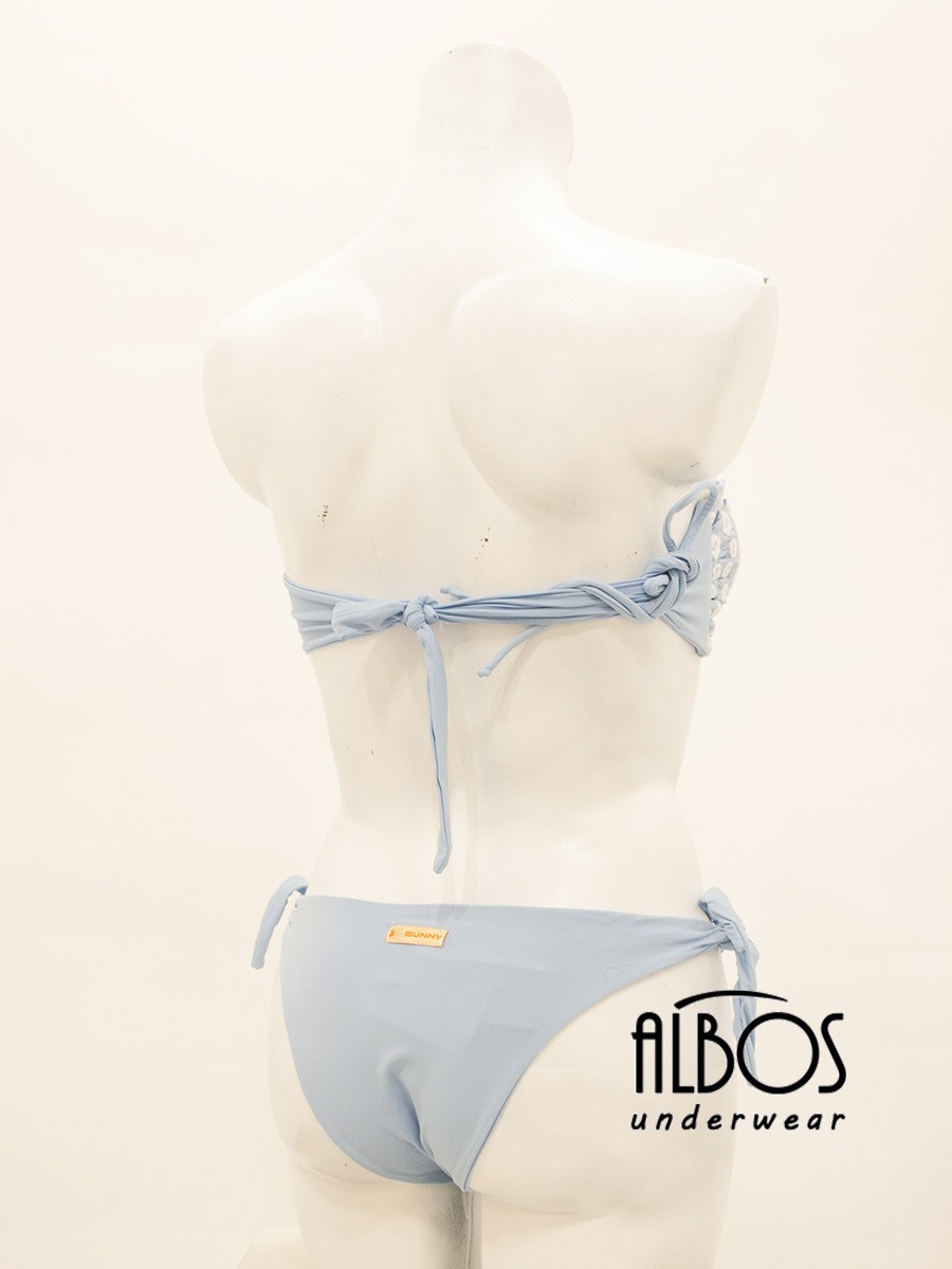 Bikini Fascia Fiorellini Celeste 131 - Sunny Beach Bikini Fascia Fiorellini Celeste 131 - Sunny Beach