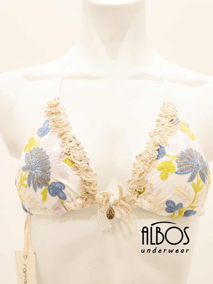 Bikini Triangolo Imbottito Bianco RGD41 - Raffaela D' Angelo Bikini Triangolo Imbottito Bianco RGD41 - Raffaela D' Angelo