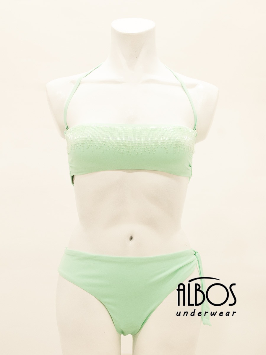 Bikini Fascia Pagliuzze Verde RGE102 - Valery Prestige Bikini Fascia Pagliuzze Verde RGE102 - Valery Prestige