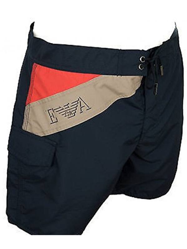 Boxer Da Mare Uomo - Poliestere Blu Con Pois, Stile Italiano - Foto 3