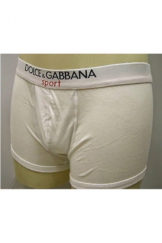 Boxer-Uomo-Elasticizzato-Sport-Bianco-M14204-OMI18---Dolce-&-Gabbana