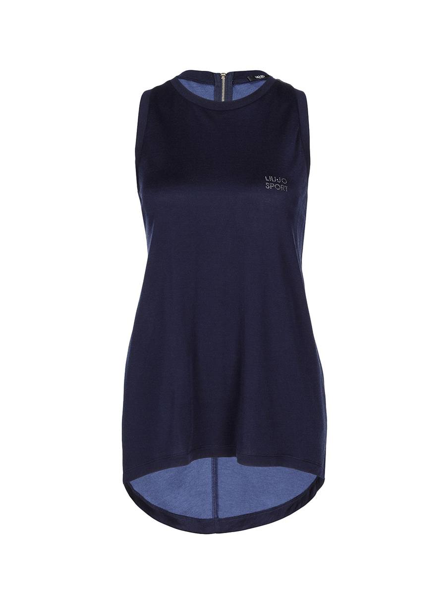 Canotta-Donna-Shiny-Blu-T16044J764---Liu-Jo-Sport Canotta-Donna-Shiny-Blu-T16044J764---Liu-Jo-Sport