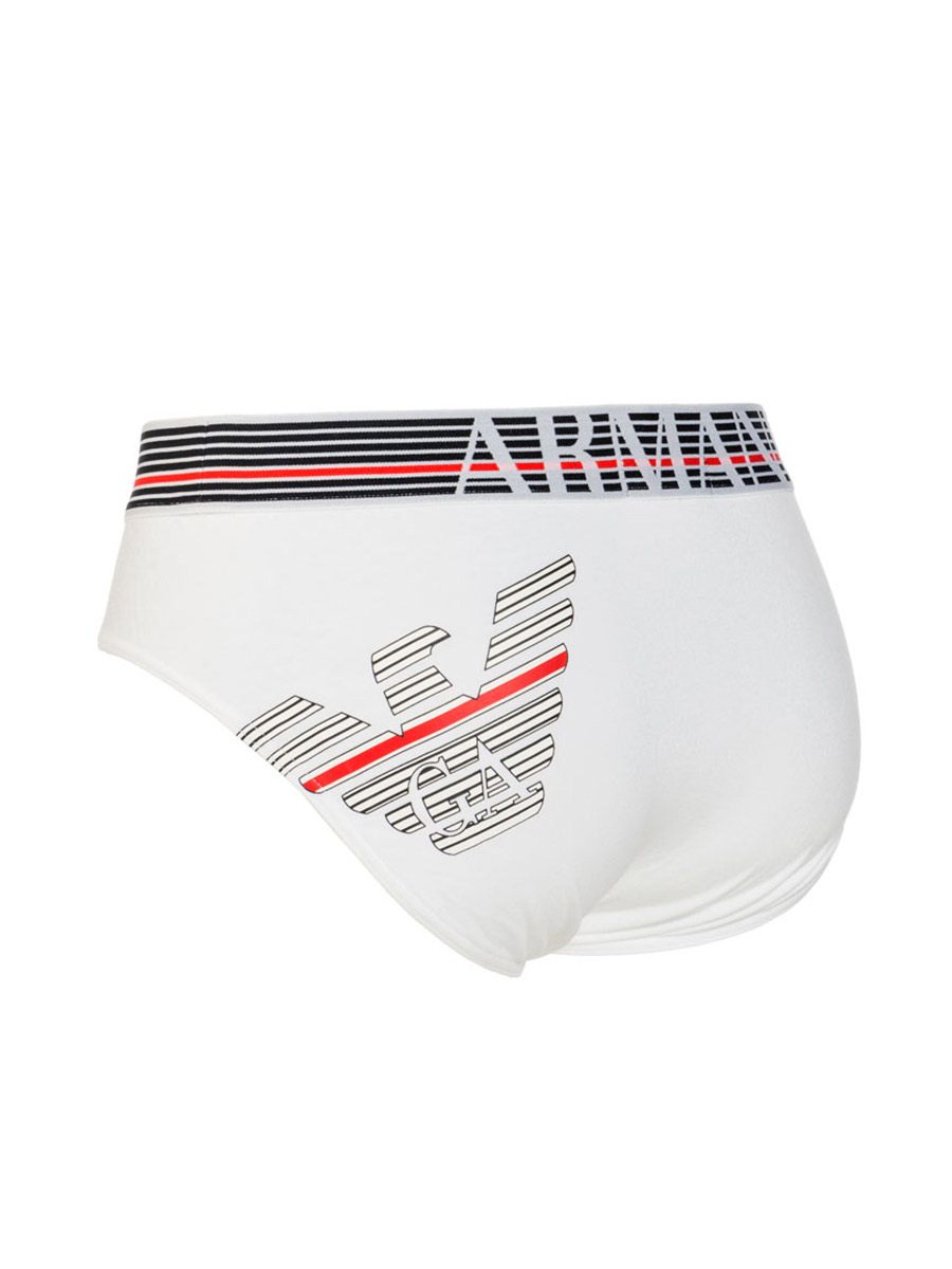 Slip Uomo Elasticizzato Bianco 110814 6P725 00010 - Emporio Armani (1) Slip Uomo Elasticizzato Bianco 110814 6P725 00010 - Emporio Armani (1)