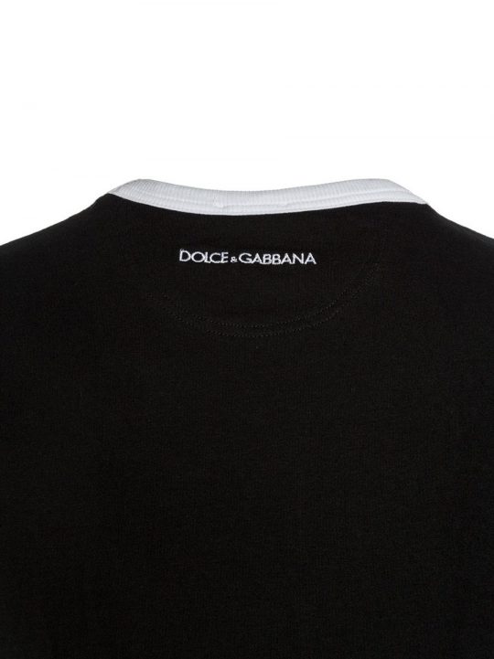 T-Shirt Uomo Girocollo Nero M11799 OME47 N0004 - Dolce & Gabbana