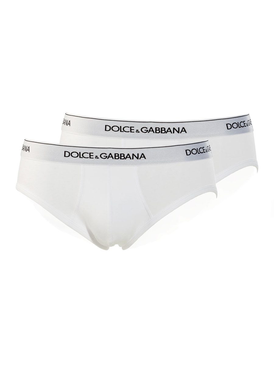 Slip Bipack Elasticizzato Bianco N9A03J - O0025 - W0800 - Dolce & Gabbana Slip Bipack Elasticizzato Bianco N9A03J - O0025 - W0800 - Dolce & Gabbana