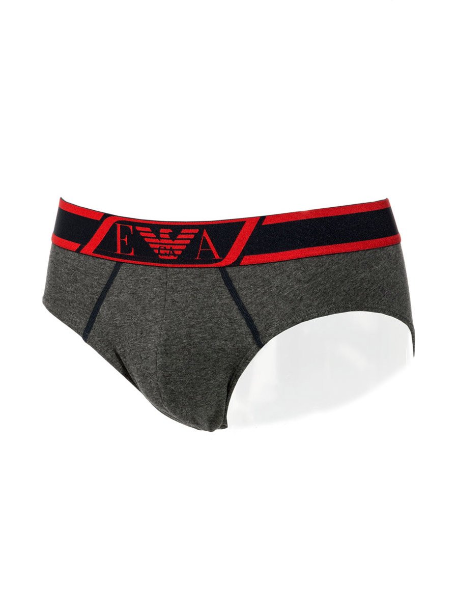 Slip Uomo Elasticizzato Grigio 110814 - 6A525 - 00449 - Emporio Armani Slip Uomo Elasticizzato Grigio 110814 - 6A525 - 00449 - Emporio Armani