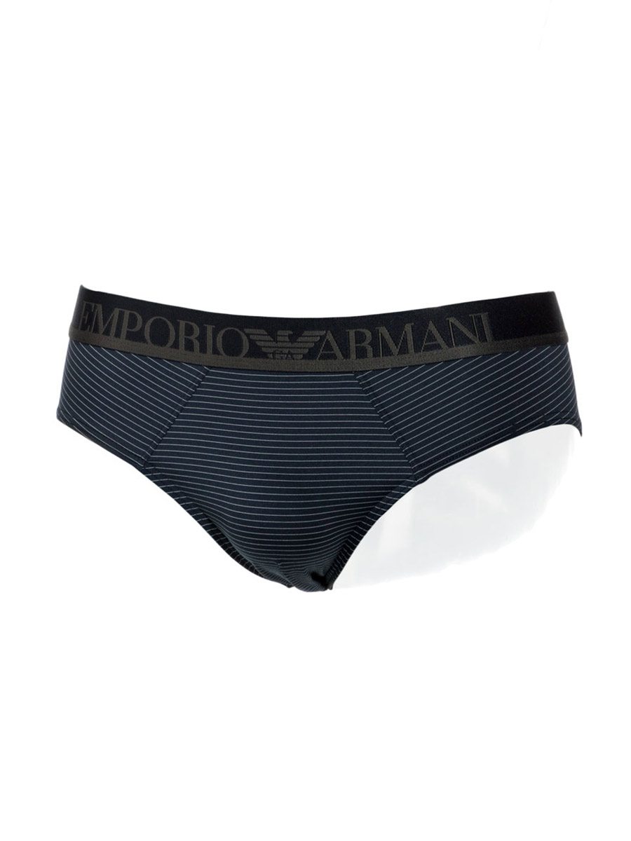 Slip Uomo Elasticizzato con Fantasia a Righine Blu 111549 - 6A551 - 00135 - Emporio Armani Slip Uomo Elasticizzato con Fantasia a Righine Blu 111549 - 6A551 - 00135 - Emporio Armani