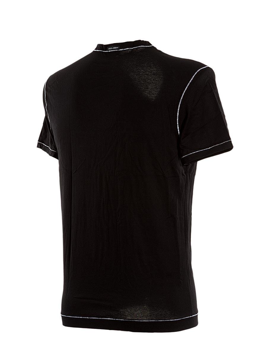 maglia-scollo-v-cotone-con-profili-nero-m14807-oml00-dolce-gabbana-2 maglia-scollo-v-cotone-con-profili-nero-m14807-oml00-dolce-gabbana-1