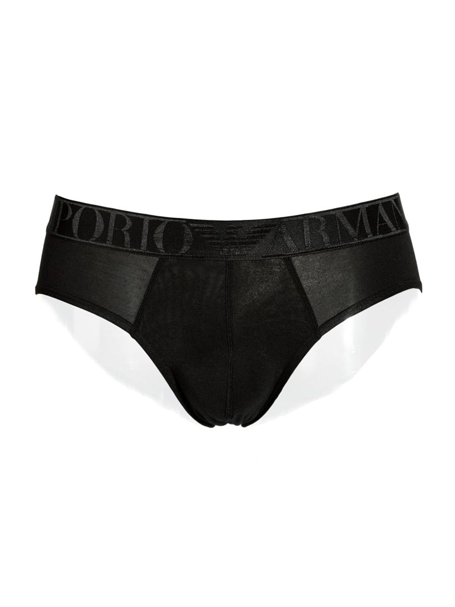 Slip-Elasticizzato-in-Modal-Nero-1108145P51100020---Emporio-Armani Slip-Elasticizzato-in-Modal-Nero-1108145P51100020---Emporio-Armani