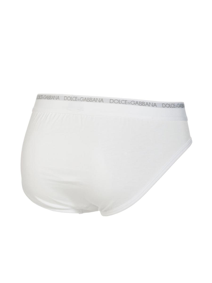 Slip in puro Cotone Bianco M14502OMI60ZM023 - Dolce & Gabbana 2 Slip in puro Cotone Bianco M14502OMI60ZM023 - Dolce & Gabbana 2