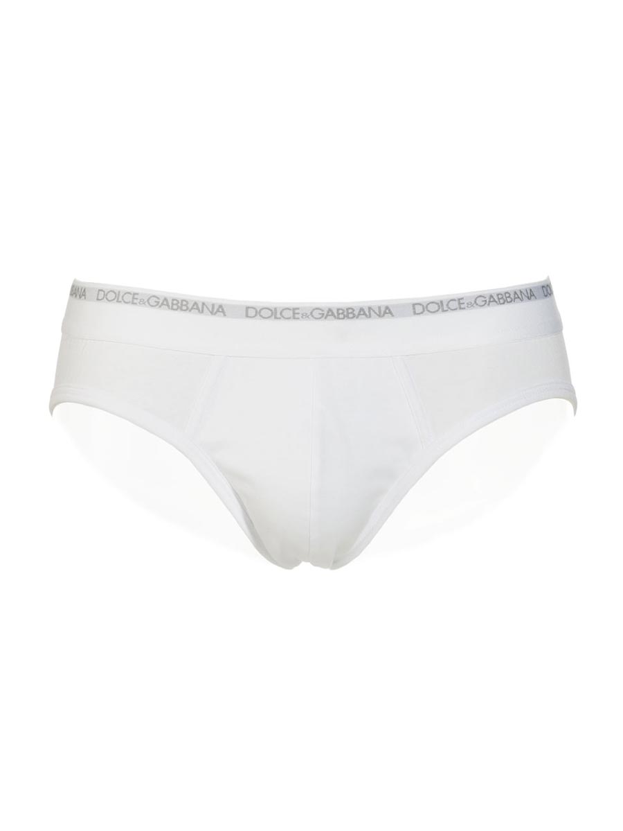 Slip in puro Cotone Bianco M14502OMI60ZM023 - Dolce & Gabbana Slip in puro Cotone Bianco M14502OMI60ZM023 - Dolce & Gabbana 2