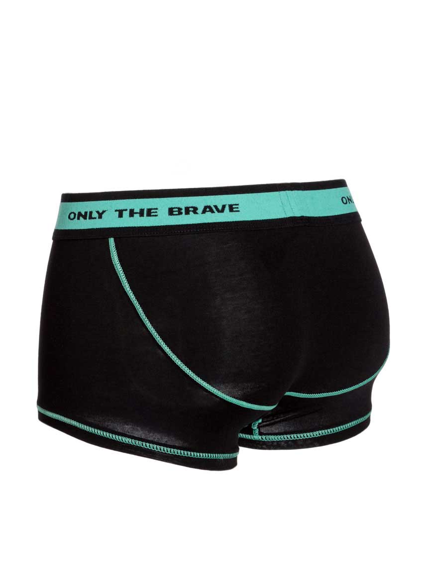 Pacco Da Boxer Da Uomo In Cotone Elasticizzato Nero Verde Granito