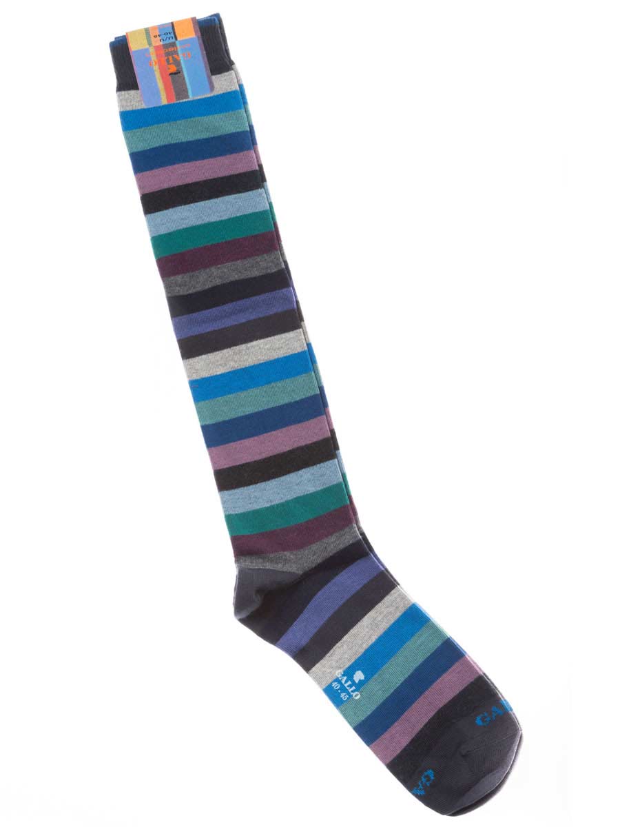 Gambaletto Uomo in Filo di Scozia Elasticizzato Blu L1684 3453 - Gallo Gambaletto Uomo in Filo di Scozia Elasticizzato Blu L1684 3453 - Gallo