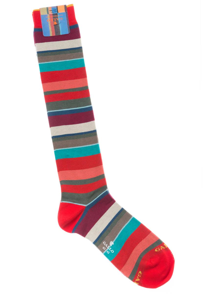Gambaletto Uomo in Filo di Scozia Elasticizzato Rosso L2901 5742 - Gallo Gambaletto Uomo in Filo di Scozia Elasticizzato Rosso L2901 5742 - Gallo