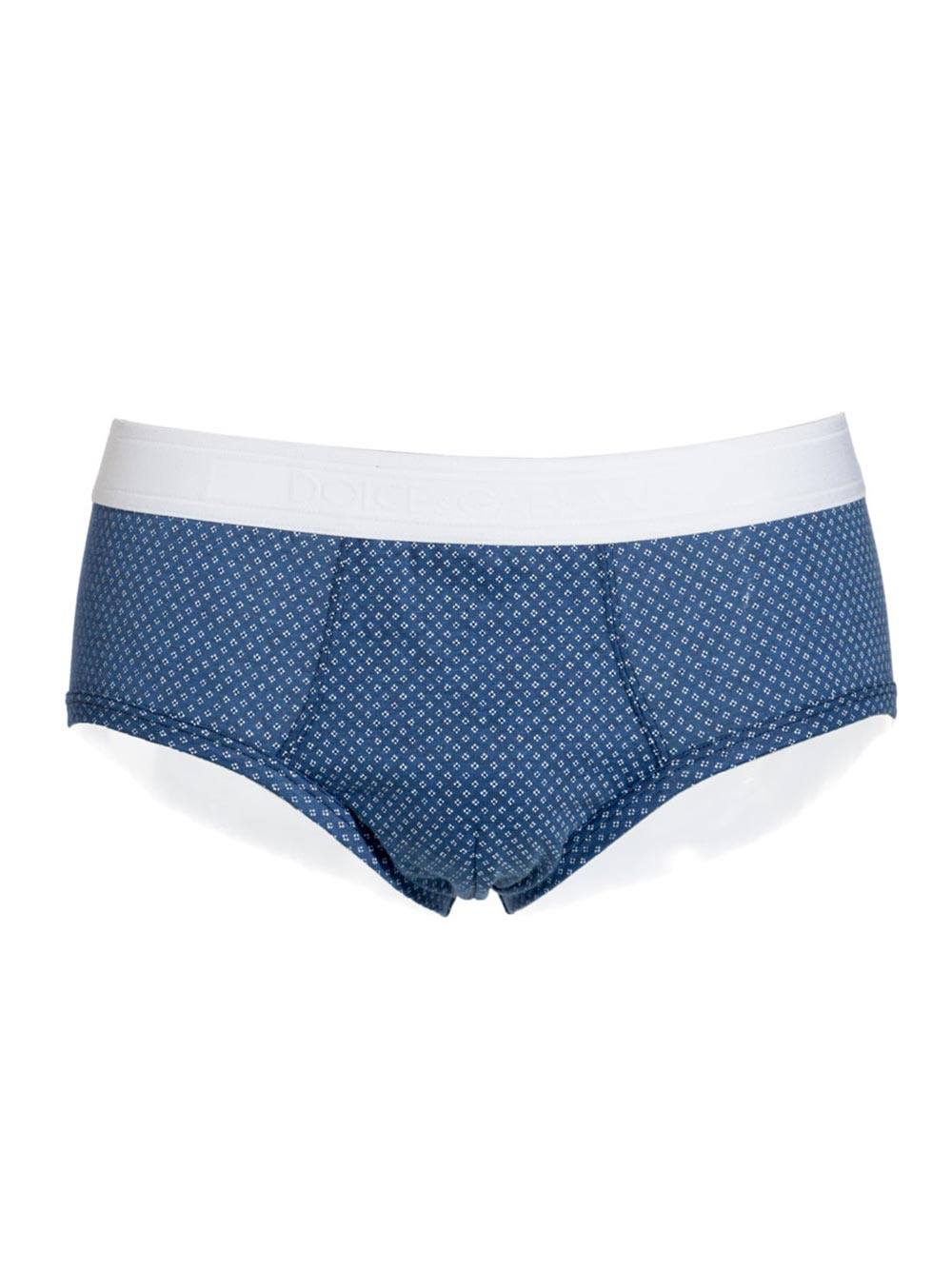 Slip Blu in Cotone N3B10J FS7T3 HB686 - Dolce & Gabbana Slip Blu in Cotone N3B10J FS7T3 HB686 - Dolce & Gabbana