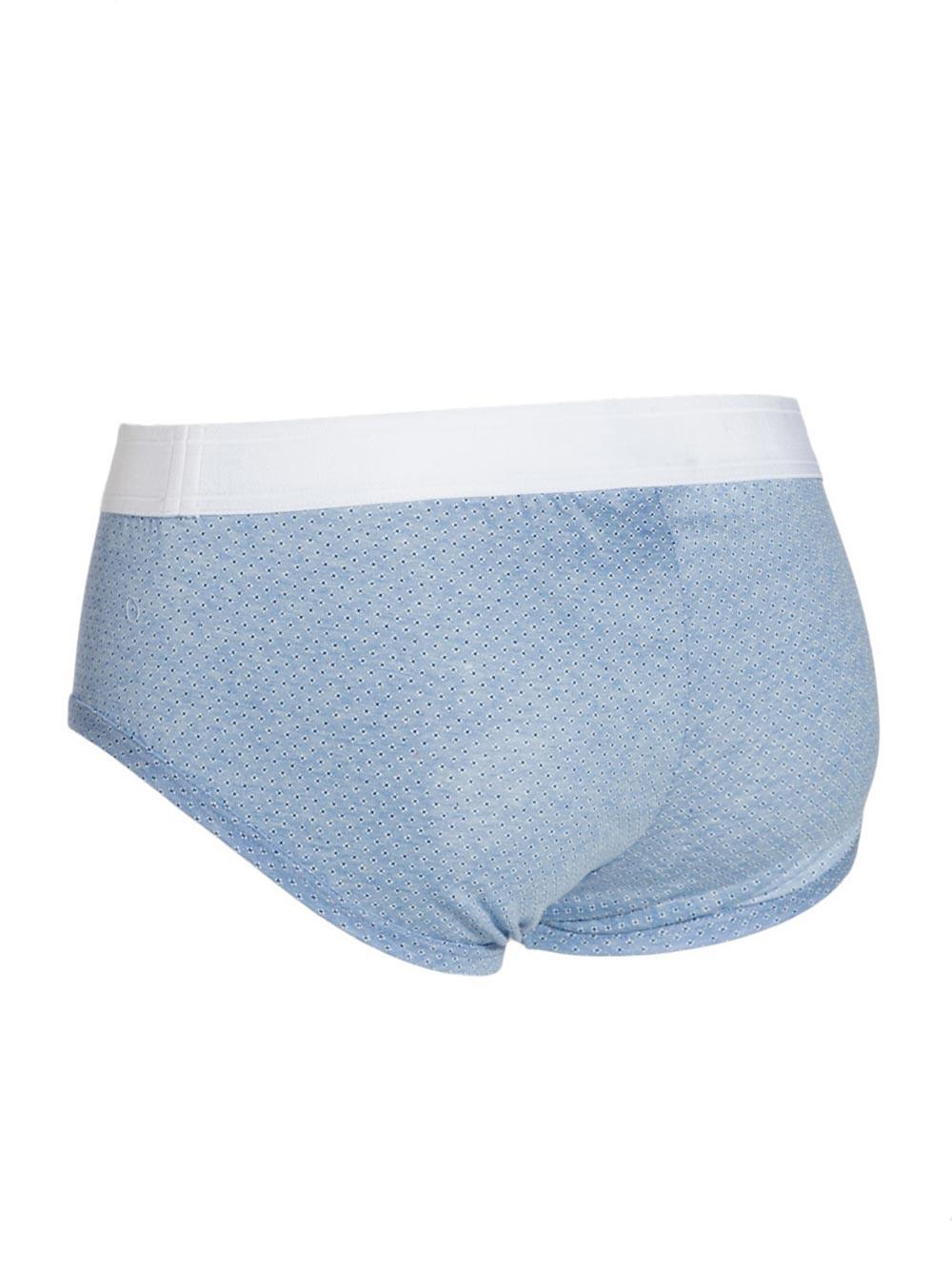 Slip Brando Celeste in Cotone N3B10J FS7T3 HC686 - Dolce & Gabbana1