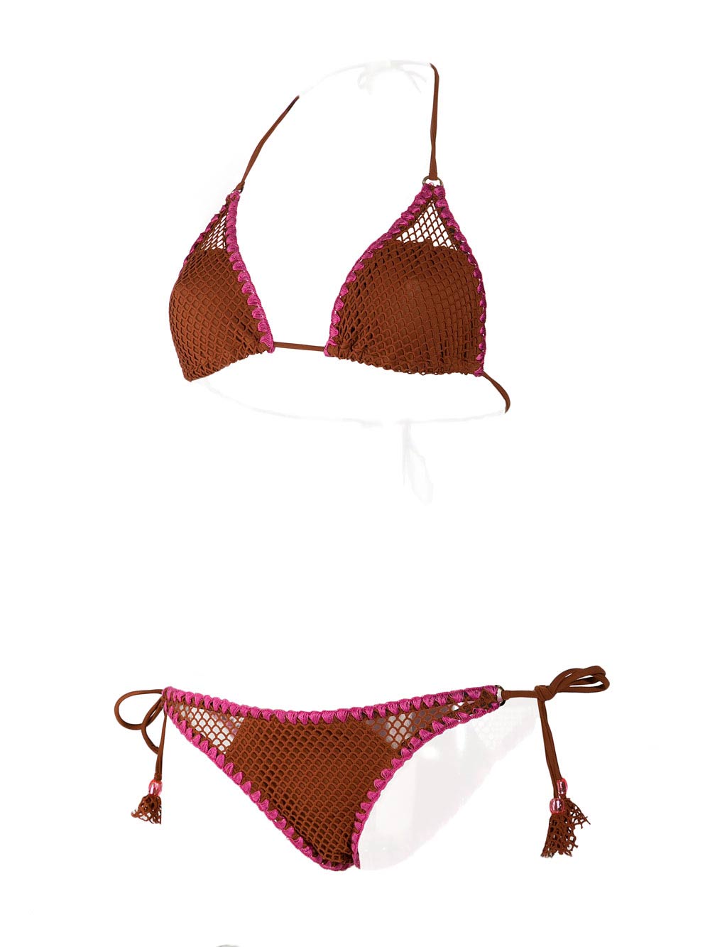 Costume Pin Up Stars Bikini a Rete Rosso Terra di Siena (2) Costume Pin Up Stars Bikini a Rete Rosso Terra di Siena (1)