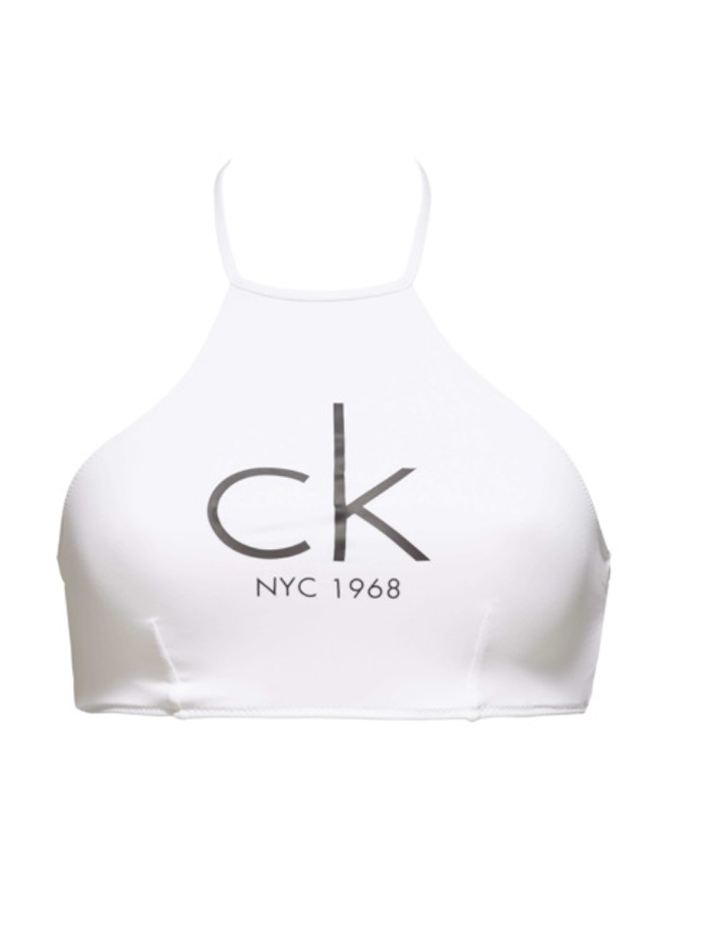 Top Brassière Calvin Klein Esternabile Bianco