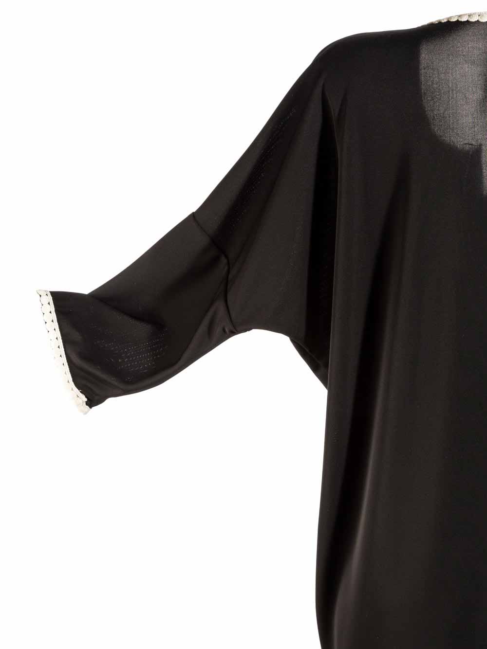 Abito Kaftano Nero in Jersey con Forma a Pipistrello ABD48 CR8U - Raffaela D'Angelo (1) Abito Kaftano Nero in Jersey con Forma a Pipistrello ABD48 CR8U - Raffaela D'Angelo (1)