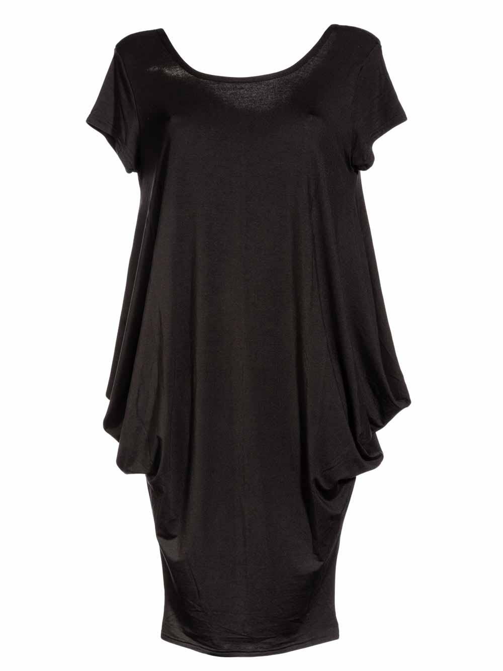 Abito Manica Corta in Modal Nero ESA4508 - Antigel (2) Abito Manica Corta in Modal Nero ESA4508 - Antigel (2)