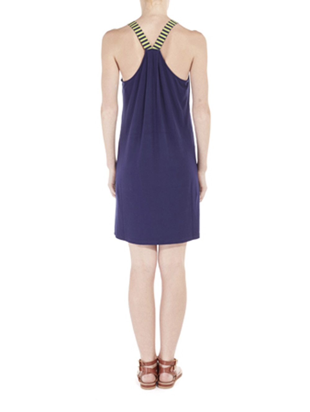Abito Donna Liu Jo Blu con Stampa Dorata - V17050J699893810 Abito Donna Liu Jo Blu con Stampa Dorata - V17050J699893810