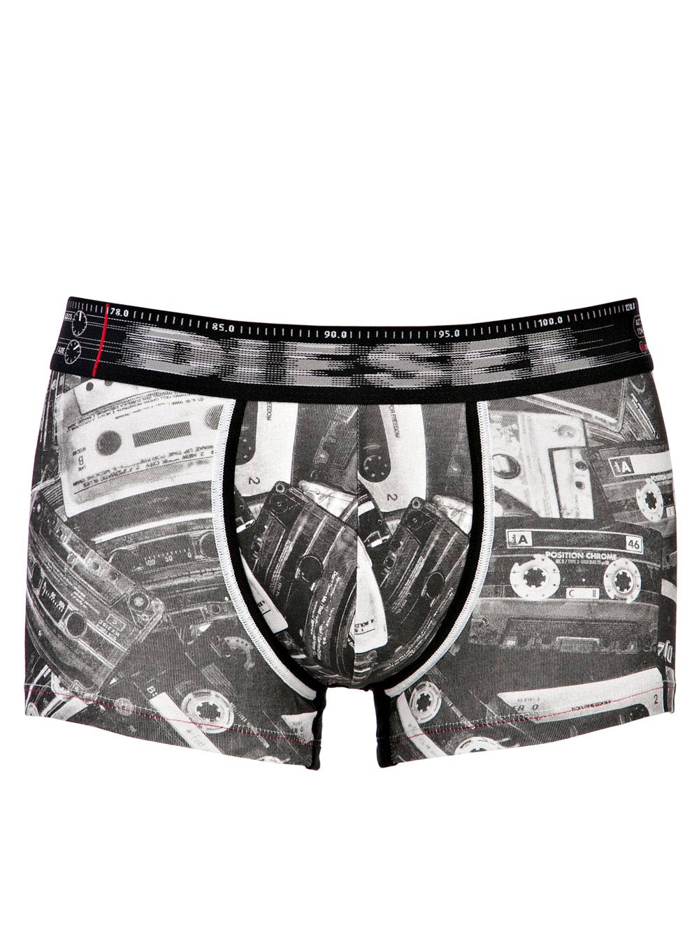 Boxer Uomo Diesel Grigio con Stampa Vintage - CIYKKAP01