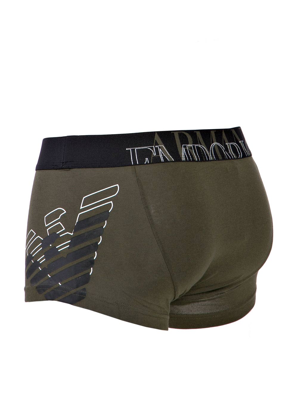 Boxer Uomo Emporio Armani Verde con Logo Laterale - 7A7251118667581 Boxer Uomo Emporio Armani Verde con Logo Laterale - 7A7251118667581