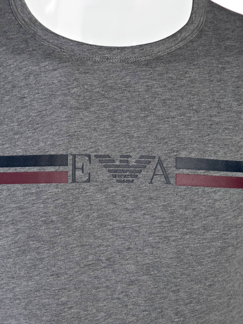 Maglia Uomo Emporio Armani Grigia con Logo Centrale - 7A5251110356749