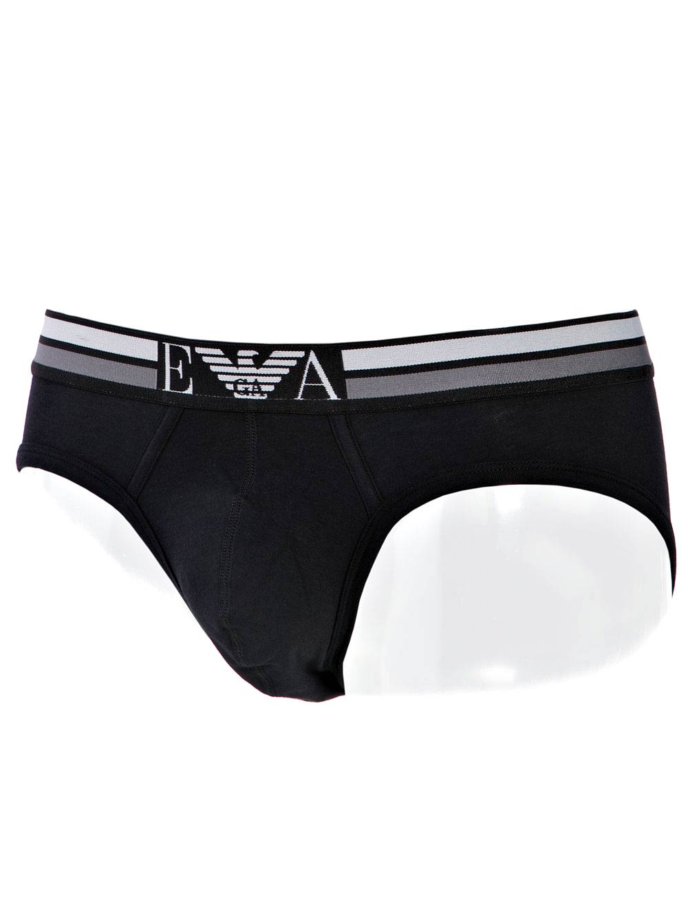 Slip Uomo Emporio Armani Nero con Logo Centrale - 7A52511661720