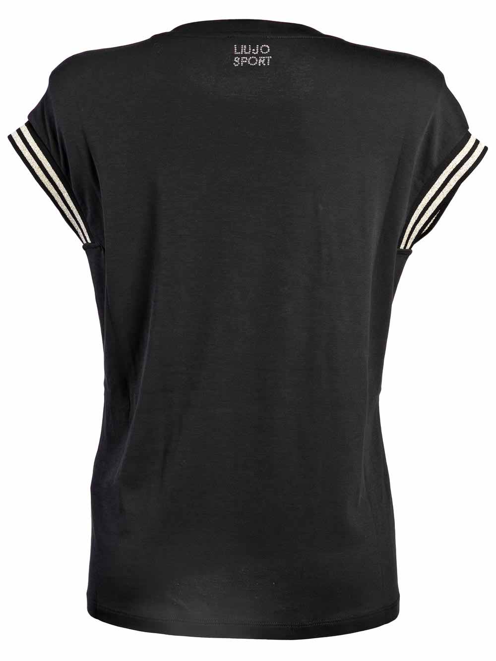 Maglia Donna Liu Jo Sport Nera Girocollo - T67072J796622222 D Maglia Donna Liu Jo Sport Nera Girocollo - T67072J796622222 D