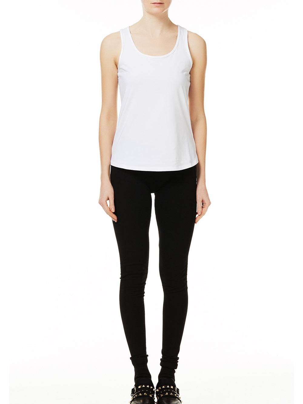 Completo Donna Liu Jo Sport: Canotta Bianca e Maglietta Nera - T67074J79703156 Completo Donna Liu Jo Sport: Canotta Bianca e Maglietta Nera - T67074J79703156