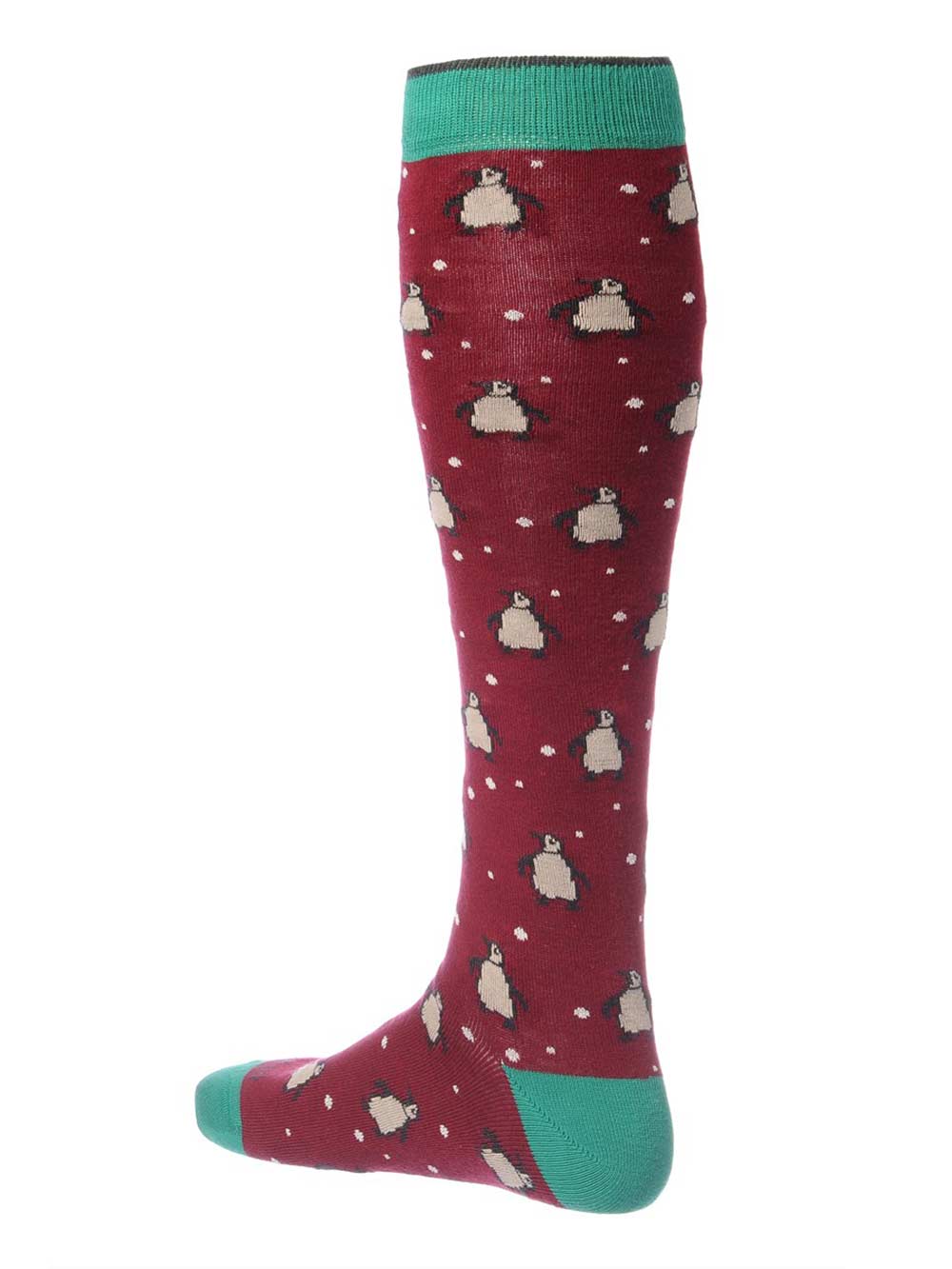 Gambaletto Uomo Gallo Fantasia Pinguini in Cotone Rosso - AP50398313727 Gambaletto Uomo Gallo Fantasia Pinguini in Cotone Rosso - AP50398313727