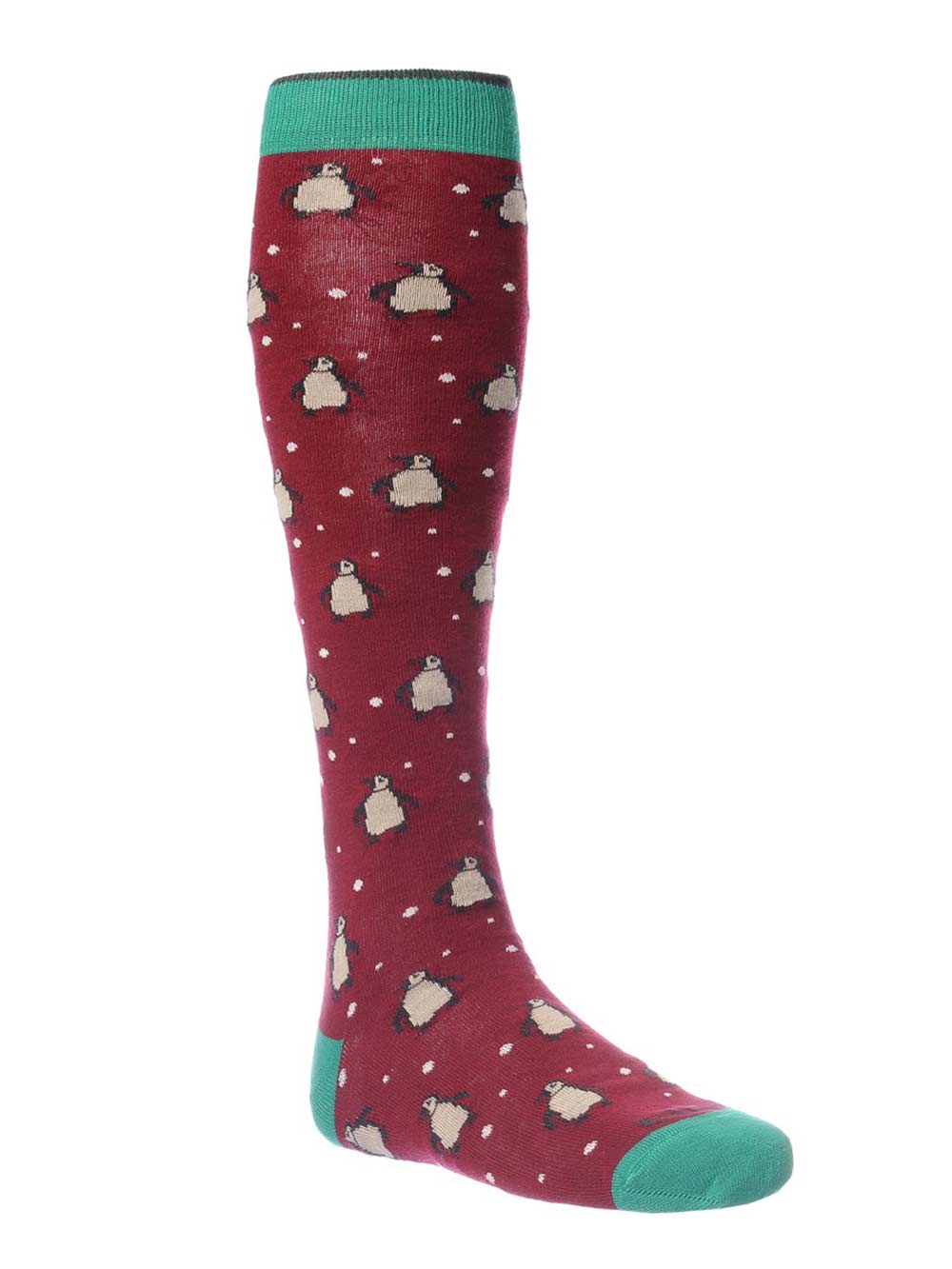 Gambaletto Uomo Gallo Fantasia Pinguini in Cotone Rosso - AP50398313727 Gambaletto Uomo Gallo Fantasia Pinguini in Cotone Rosso - AP50398313727
