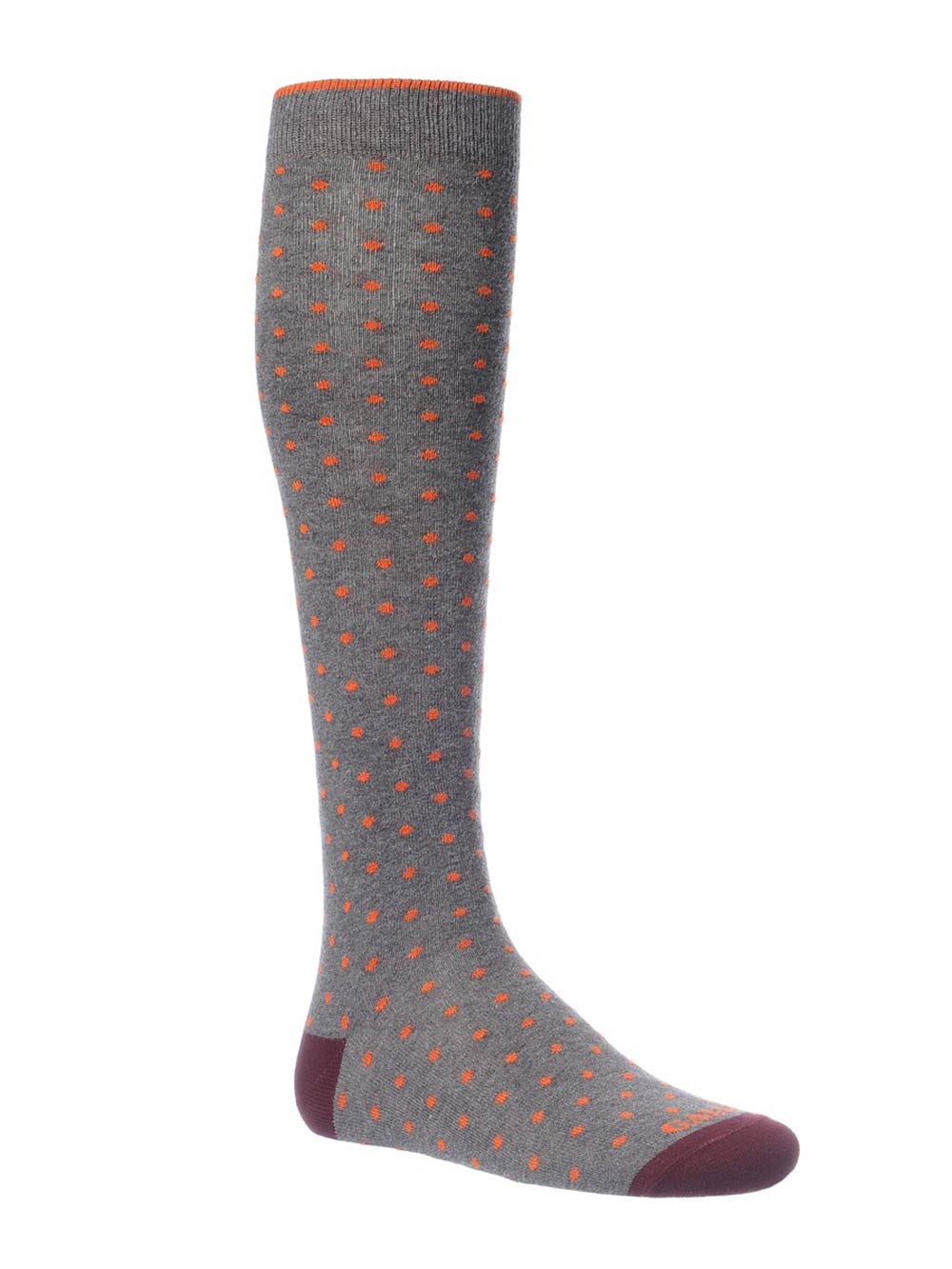 Gambaletto Uomo Gallo Fantasia Pois in Cotone Grigio - AP10301330351 Gambaletto Uomo Gallo Fantasia Pois in Cotone Grigio - AP10301330351