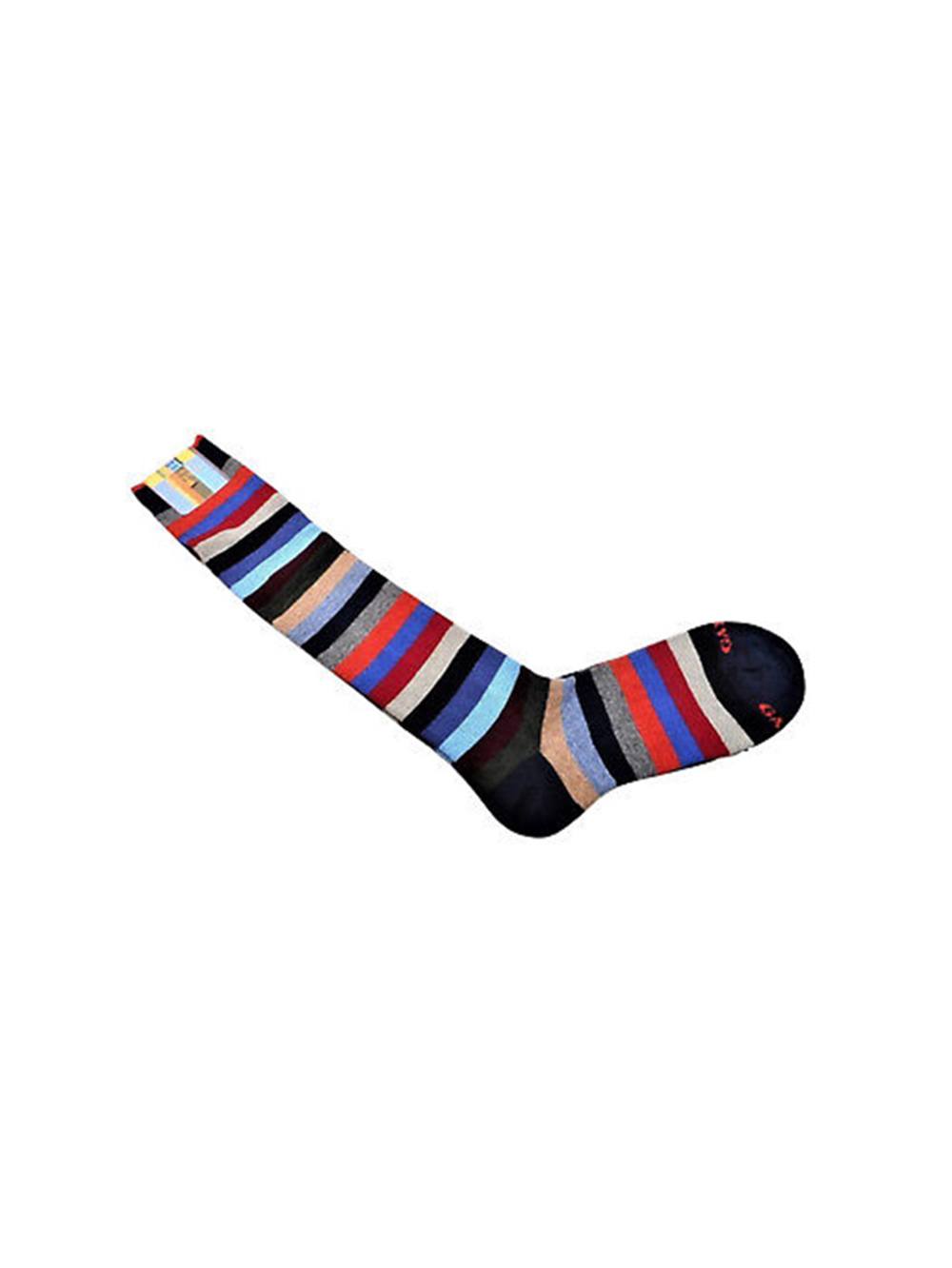 Gambaletto Uomo Gallo Fantasia Righe in Cotone Blu Rosso - AP10311813011 Gambaletto Uomo Gallo Fantasia Righe in Cotone Blu Rosso - AP10311813011
