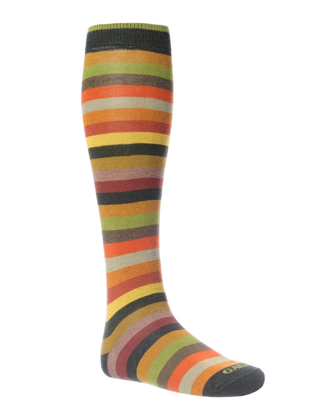 Gambaletto Uomo Gallo Fantasia Righe in Cotone Verde Arancio - AP10311830348 Gambaletto Uomo Gallo Fantasia Righe in Cotone Verde Arancio - AP10311830348