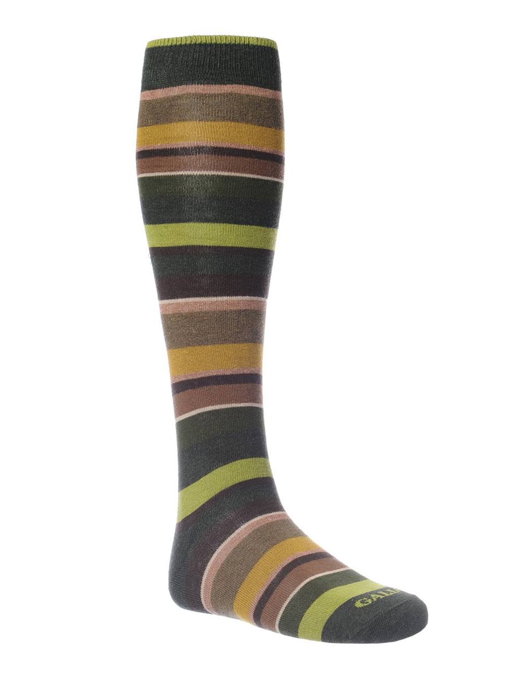 Gambaletto Uomo Gallo Fantasia Righe in Cotone Verde Lime Marrone - AP10341330348 Gambaletto Uomo Gallo Fantasia Righe in Cotone Verde Lime Marrone - AP10341330348