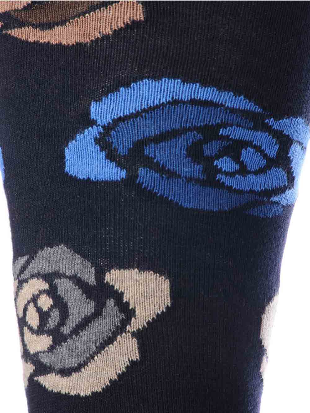Gambaletto Uomo Gallo Fantasia Rose in Cotone Blu - AP50356312678 Gambaletto Uomo Gallo Fantasia Rose in Cotone Blu - AP50356312678