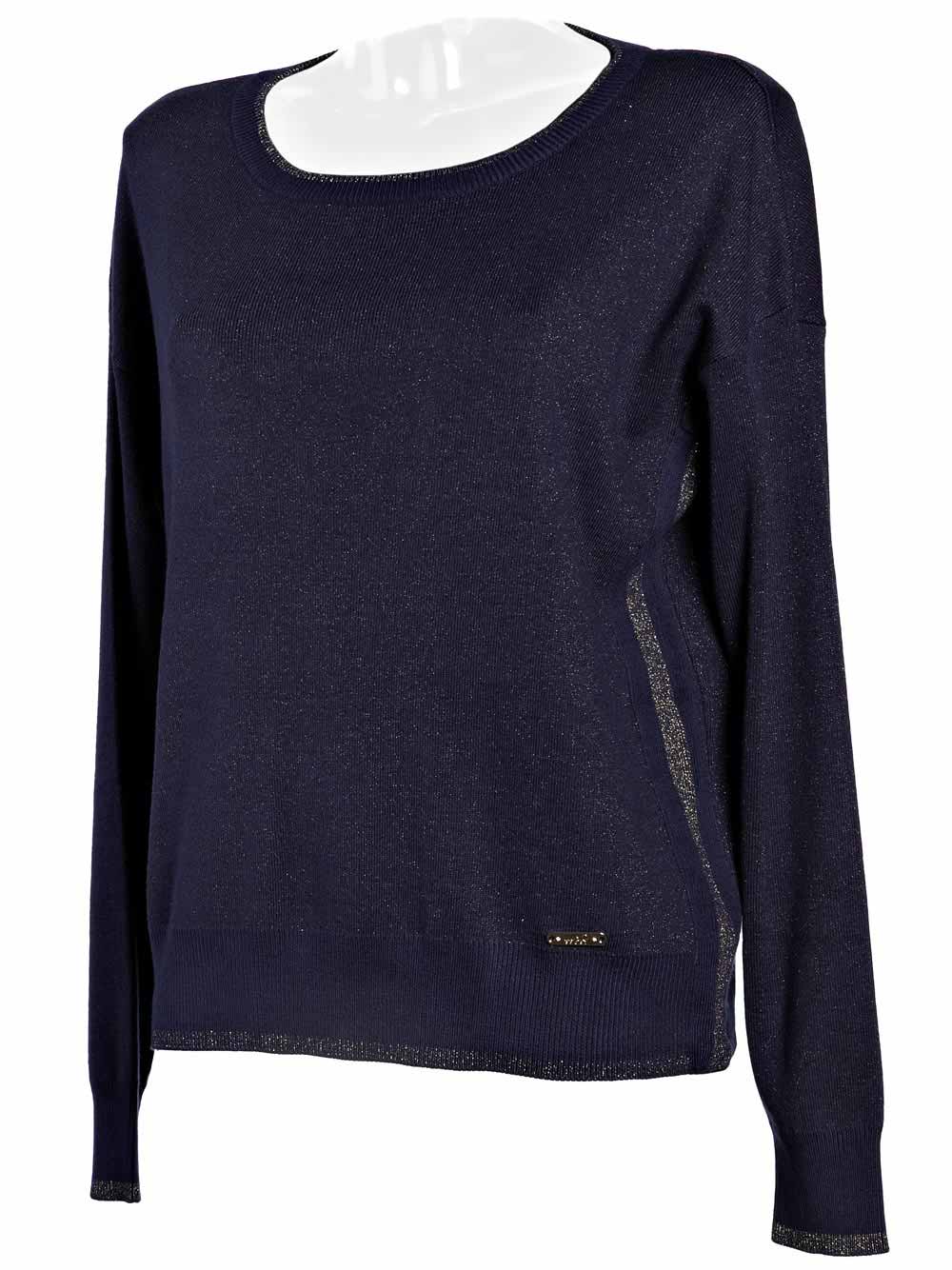 Maglioncino Donna Liu Jo Sport Blu con Scollo Tondo - T67138MA09E4691