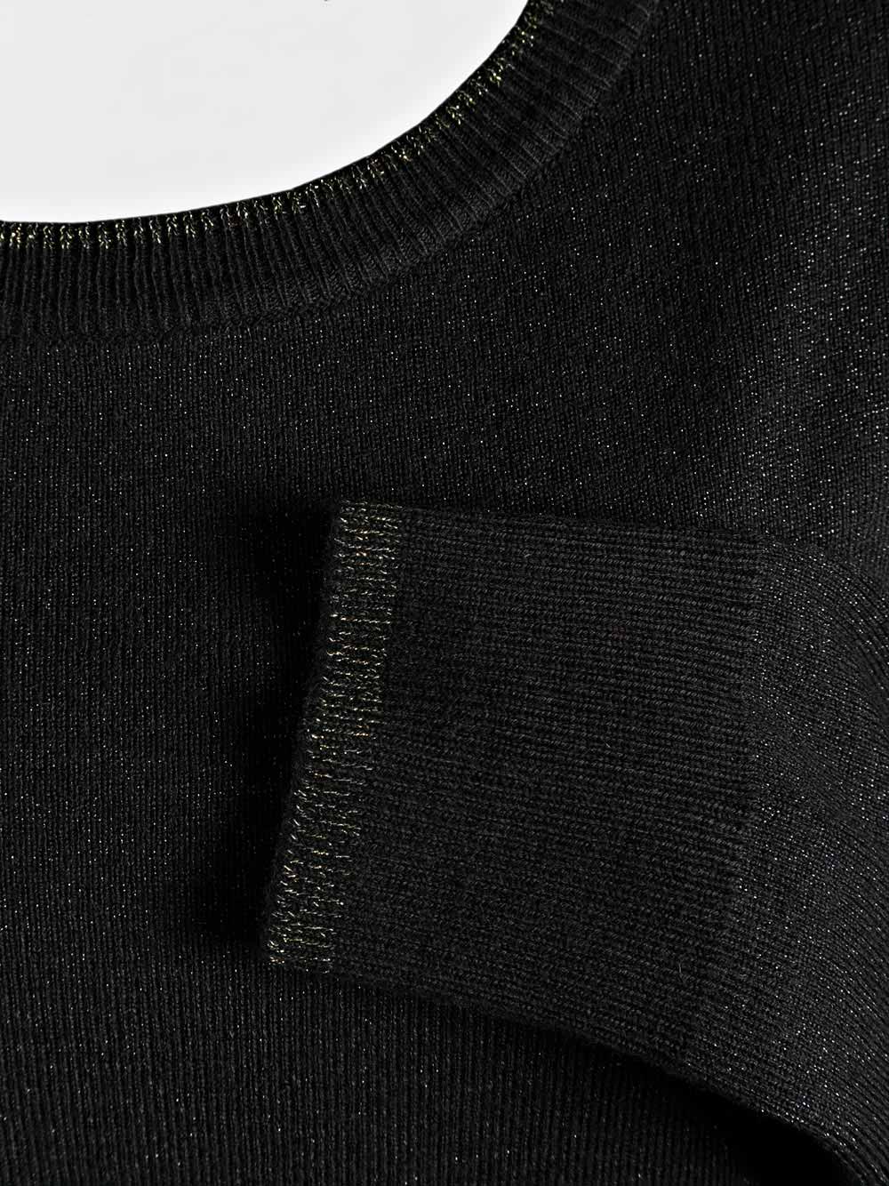 Maglioncino Donna Liu Jo Sport Nero con Scollo Tondo - T67138MA09E4188 B Maglioncino Donna Liu Jo Sport Nero con Scollo Tondo - T67138MA09E4188 B