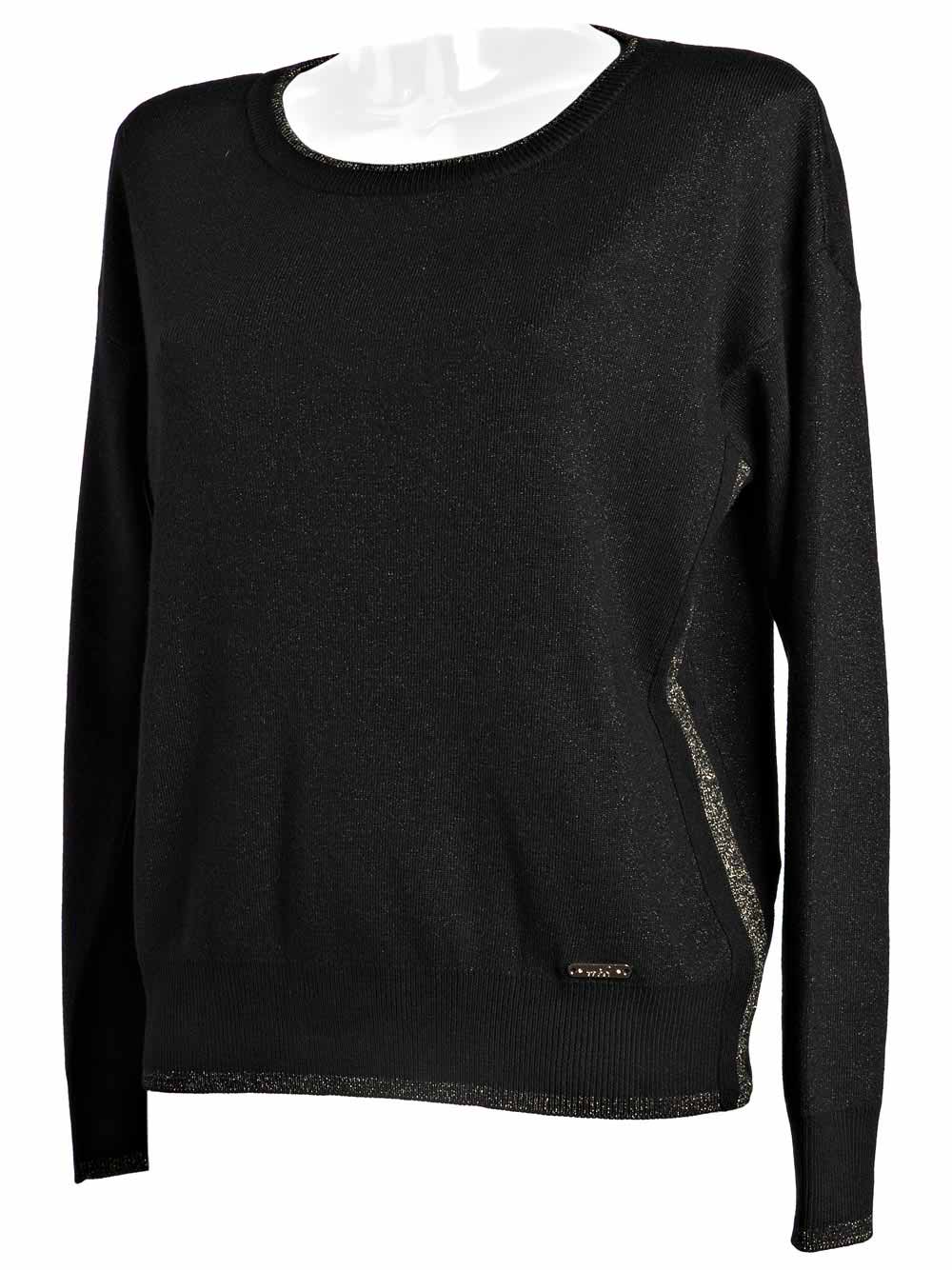 Maglioncino Donna Liu Jo Sport Nero con Scollo Tondo - T67138MA09E4188
