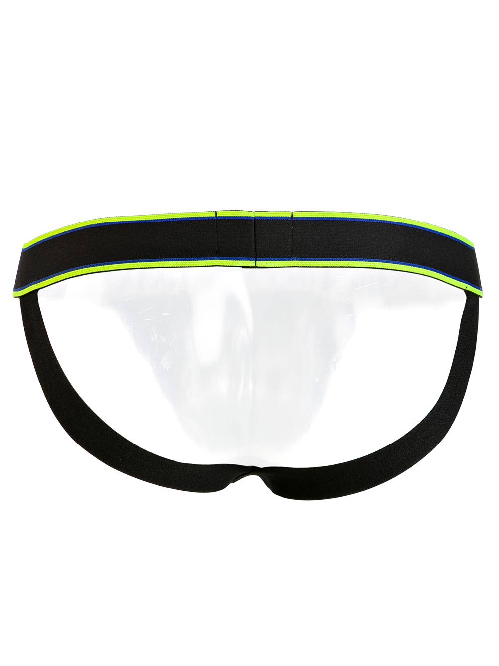 Perizoma Sospensorio Uomo Emporio Armani Nero con Elastico Fluo - 7A51911157920 B