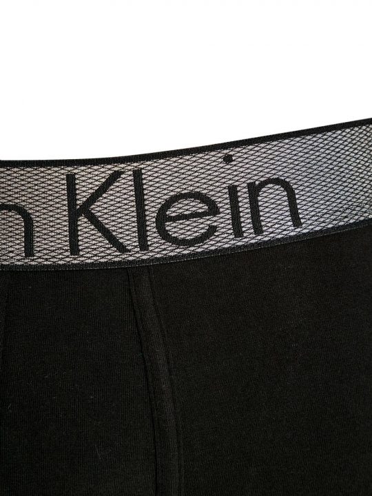 Slip Uomo Calvin Klein Nero con Elastico Argentato - NB1297A1 B
