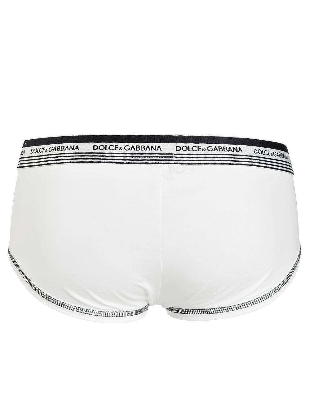 Slip Uomo Dolce & Gabbana Bianco con Elastico Micrologato - FUGIAN3B33JW0800 B