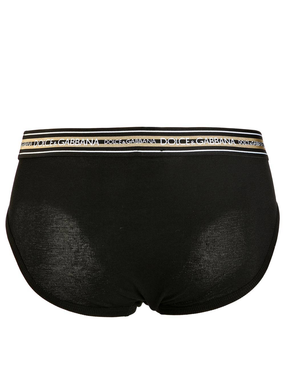 Slip Uomo Dolce & Gabbana Nero con Elastico Bicolore - FUGF5N3B46JN0000 B